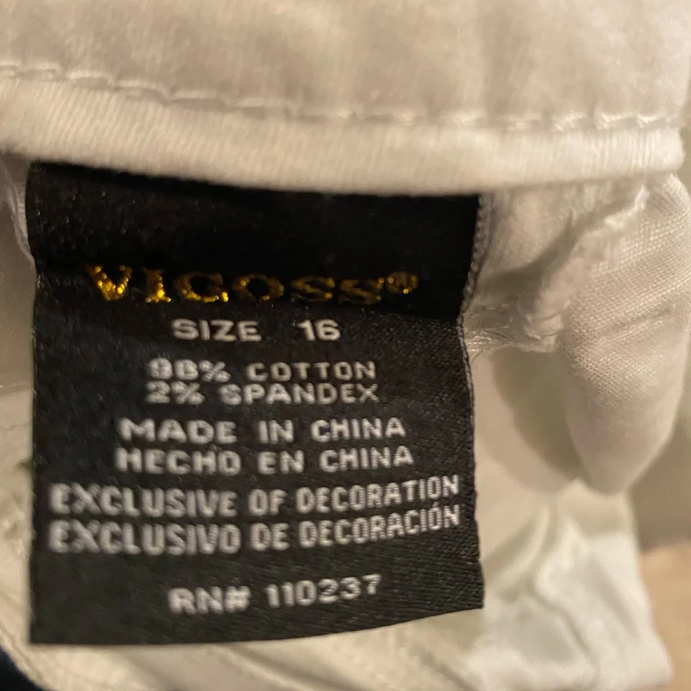 Girls White Jean Shorts - Picture 4 of 4